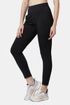 Red Rose Moisture Wicking Legging - Black — thumbnail 4