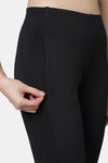 Red Rose Moisture Wicking Legging - Black — thumbnail 6