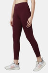 Red Rose Moisture Wicking Legging - Wine — thumbnail 4