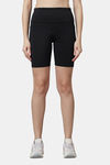 Red Rose Moisture Wicking Shorts - Black — thumbnail 1