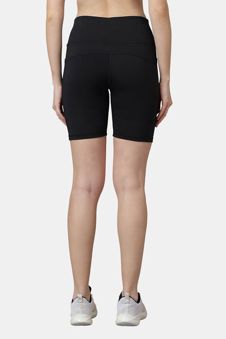 Red Rose Moisture Wicking Shorts - Black — image 3
