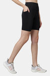 Red Rose Moisture Wicking Shorts - Black — thumbnail 5