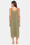Red Rose Cotton Night Dress - Green — thumbnail 3