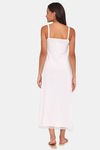 Red Rose Cotton Night Dress - White — thumbnail 3