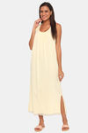 Red Rose Cotton Night Dress - Yellow — thumbnail 4