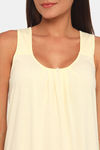 Red Rose Cotton Night Dress - Yellow — thumbnail 5