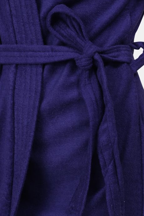 Red Rose Terry Cotton Bathrobes - Blue — image 6