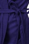 Red Rose Terry Cotton Bathrobes - Blue — thumbnail 6