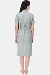 Red Rose Terry Cotton Bathrobes - Grey — thumbnail 2