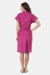Red Rose Terry Cotton Bathrobes - Magenta — thumbnail 2