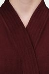 Red Rose Terry Cotton Bathrobes - Maroon — thumbnail 5