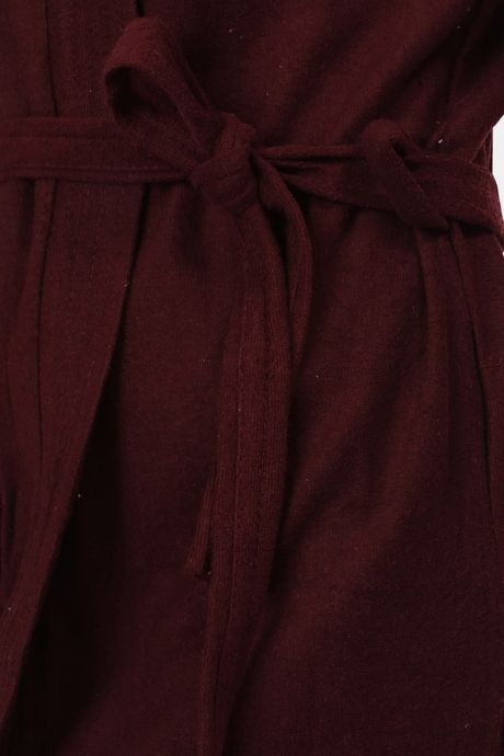 Red Rose Terry Cotton Bathrobes - Maroon — image 6