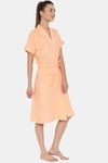 Red Rose Terry Cotton Bathrobes - Peach — thumbnail 4