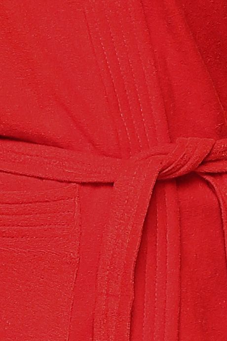 Red Rose Terry Cotton Bathrobes - Red — image 5