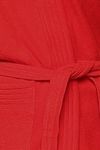 Red Rose Terry Cotton Bathrobes - Red — thumbnail 5
