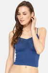 Red Rose Viscose Camisole - Blue — thumbnail 1