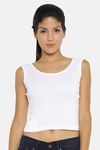 Red Rose Cotton Camisole - White — thumbnail 1