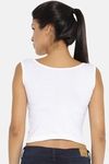 Red Rose Cotton Camisole - White — thumbnail 2