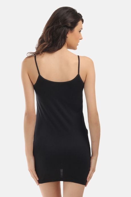 Red Rose Cotton Camisole - Black — image 2