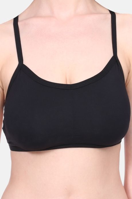 Red Rose Modal Camisole - Black — image 3