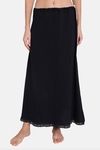 Red Rose Cotton Layering Skirt -Black — thumbnail 4