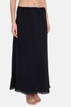 Red Rose Cotton Layering Skirt -Black — thumbnail 5