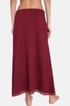 Red Rose Cotton Layering Skirt -Maroon — thumbnail 2