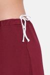 Red Rose Cotton Layering Skirt -Maroon — thumbnail 3