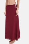 Red Rose Cotton Layering Skirt -Maroon — thumbnail 5