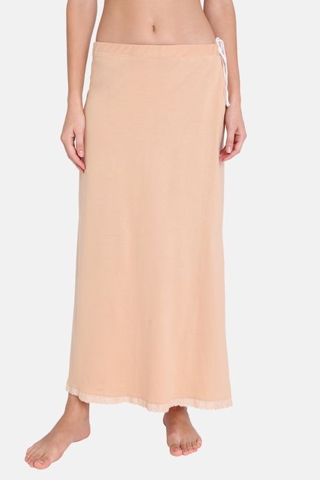 Red Rose Cotton Layering Skirt -Skin — image 4