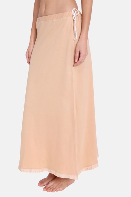 Red Rose Cotton Layering Skirt -Skin — image 5