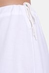 Red Rose Cotton Layering Skirt -White — thumbnail 3