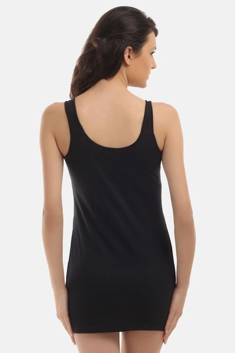 Red Rose Cotton Camisole - Black — image 2