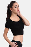 Red Rose Viscose Camisole - Black — thumbnail 3