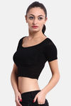 Red Rose Viscose Camisole - Black — thumbnail 4