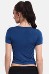 Red Rose Viscose Camisole - Blue — thumbnail 2