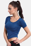 Red Rose Viscose Camisole - Blue — thumbnail 4