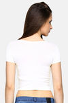 Red Rose Viscose Camisole - White — thumbnail 2