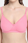 VStar Double Layered Non Wired Medium Coverage Super Support Bra - Crisp Pink — thumbnail 4