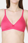 VStar Double Layered Non Wired Medium Coverage Super Support Bra - Hot Pink Melange — thumbnail 4