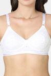 VStar Single Layered Non Wired Medium Coverage Super Support Bra - White — thumbnail 4