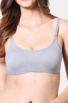 VStar Double Layered Non Wired Full Coverage Cami Bra - Cool Grey — thumbnail 4