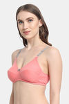 VStar Double Layered Non Wired Medium Coverage Super Support Bra - Rose — thumbnail 2