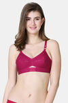 VStar Single Layered Non Wired Medium Coverage Super Support Bra - Magenta — thumbnail 1