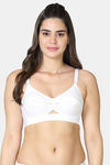 VStar Single Layered Non Wired Medium Coverage Super Support Bra - White — thumbnail 1