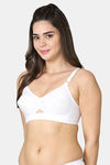 VStar Single Layered Non Wired Medium Coverage Super Support Bra - White — thumbnail 2