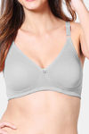 VStar Double Layered Non Wired Full Coverage Super Support Bra - Cool Grey — thumbnail 4