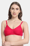 VStar Double Layered Non Wired Medium Coverage Super Support Bra - Bright Rose — thumbnail 1