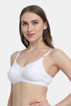 VStar Single Layered Non Wired Medium Coverage Super Support Bra - White — thumbnail 2
