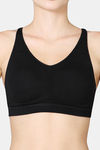 Vstar Cotton Padded Sports Bra - Black — thumbnail 4